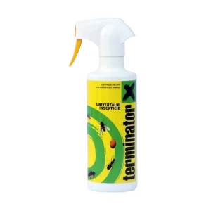 Terminator X univerzalni insekticid 500 ml za brzo suzbijanje kućnih štetnika.