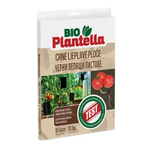 Crne ljepljive ploče za praćenje moljca rajčice i lisnog minera na biljkama